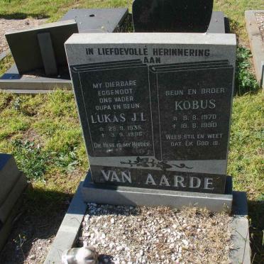 AARDE Lukas J.L., van1935-198? :: VAN AARDE Kobus 1970-1990