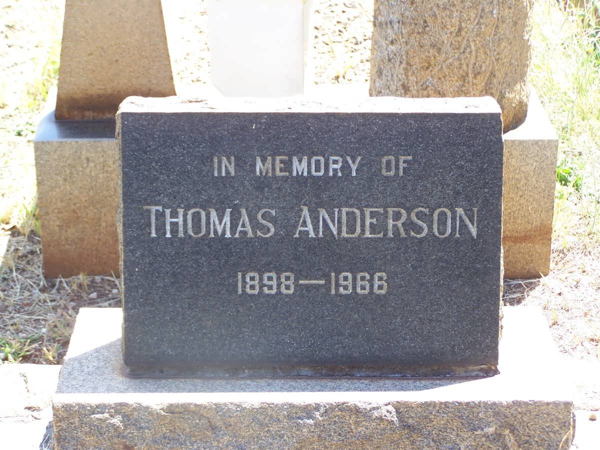 ANDERSON Thomas 1898-1966