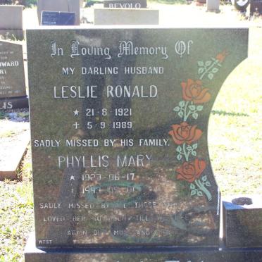 ALLEN Leslie Ronald 1921 -1989 &amp; Phyllis Mary 1923-1993