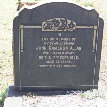 ALLAN John Cameron -1938