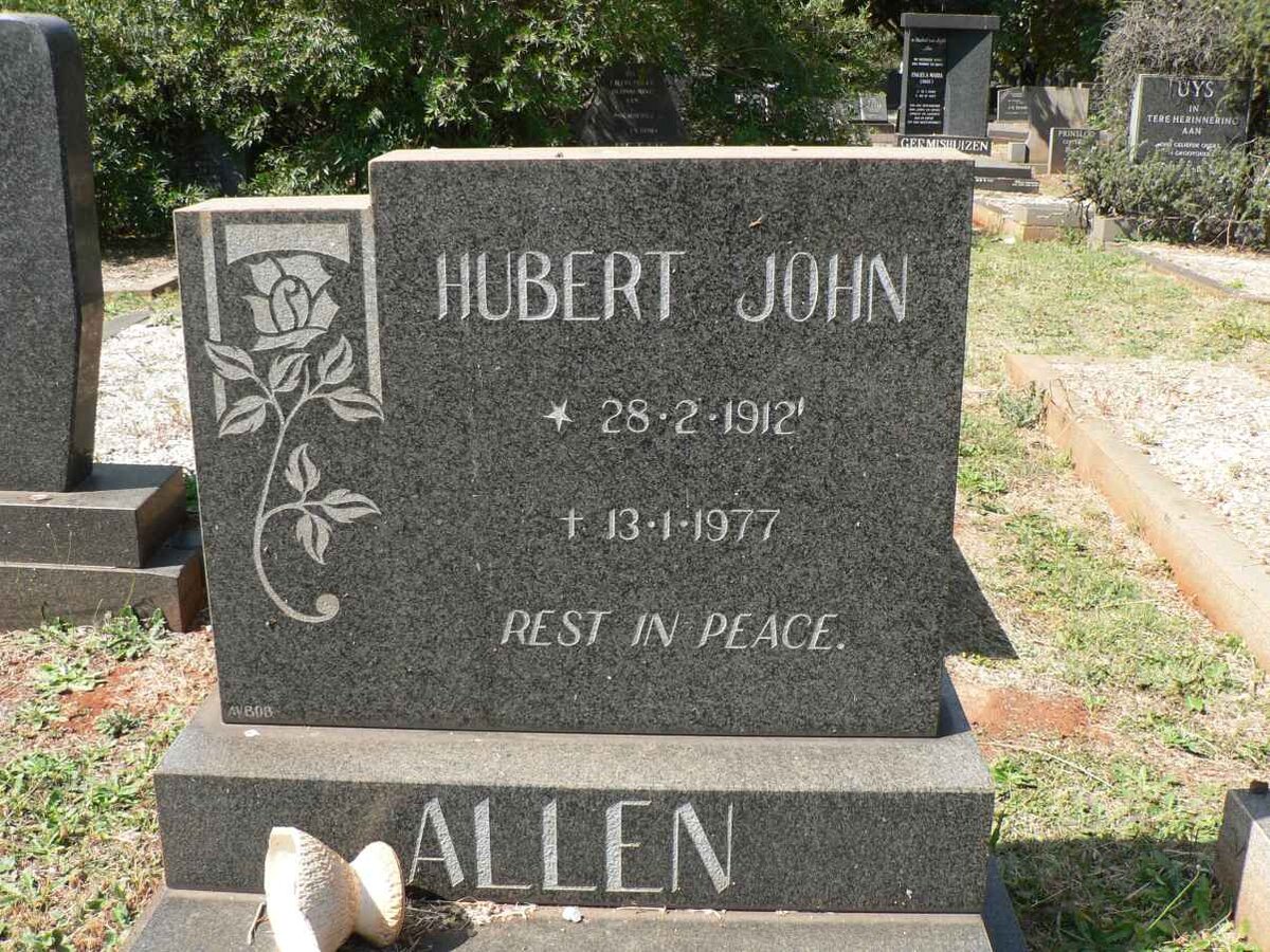 ALLEN Hubert John 1912-1977