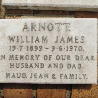 ARNOTT William James 1899-1970