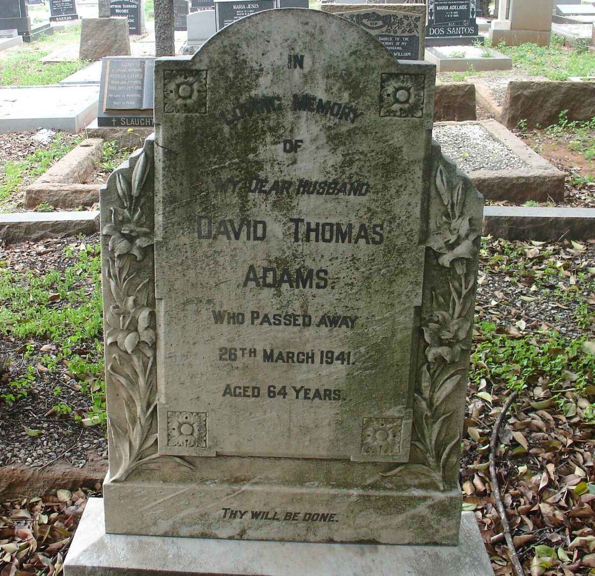 ADAMS David Thomas -1941