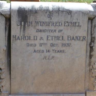 BAKER Joan Winifred Ethel -1937