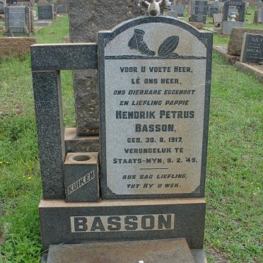 BASSON Hendrik Petrus 1917-1949
