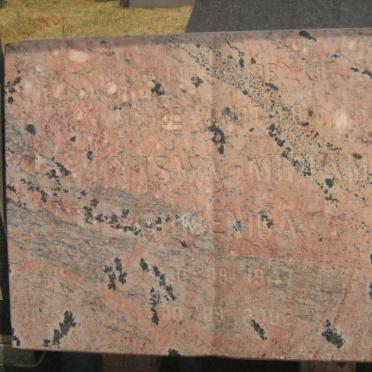 BANDA Miriam Domenica nee MOLOKO 1947-2002