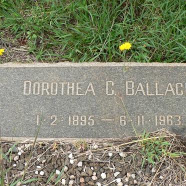 BALLACK Dorothea C. 1895-1963