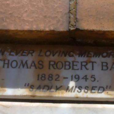 BARRY Thomas Robert 1882-1945