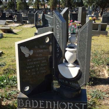 BADENHORST Lourens P. 1920-1985