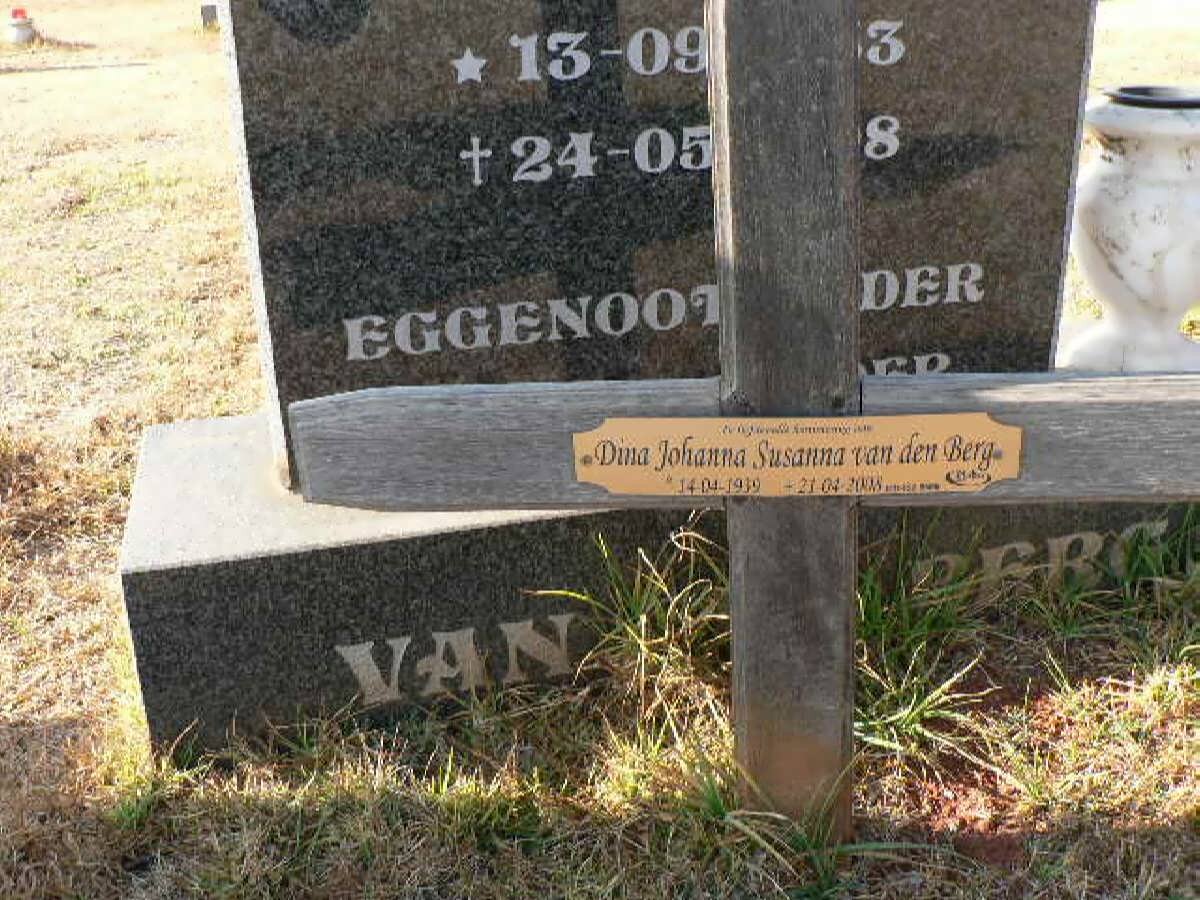 BERG Dina Johanna Susanna, van den 1939-2008