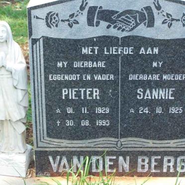 BERG Pieter, van den 1929-1993 &amp; Sannie 1925-