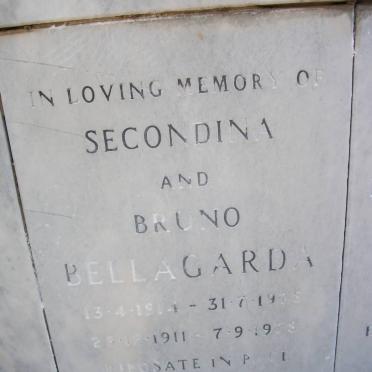 BELLAGARDA Bruno 1911-1978 &amp; Secondina 1914-1978