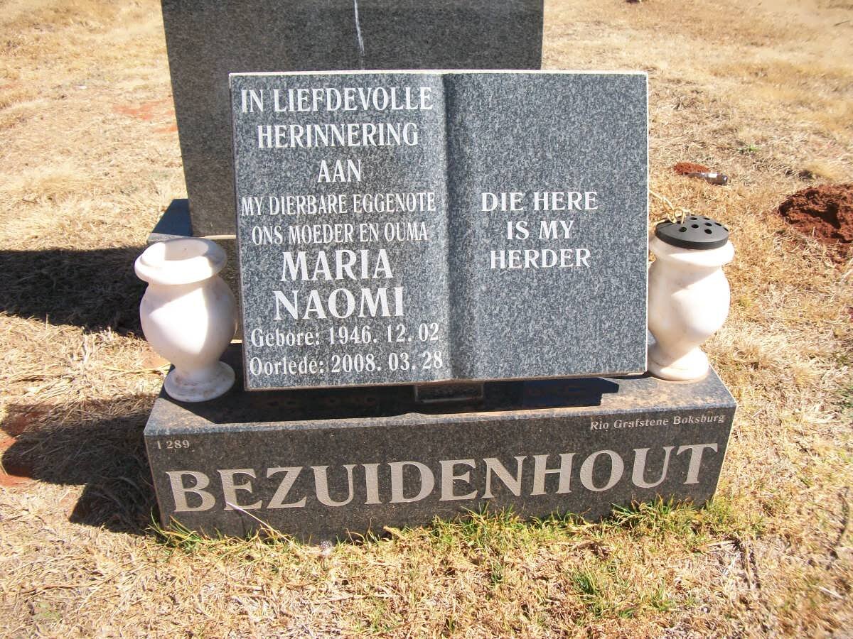 BEZUIDENHOUT Maria Naomi 1946-2008