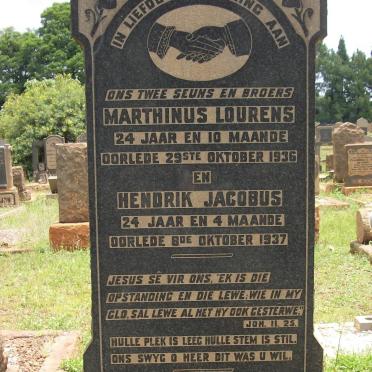 BEZUIDENHOUT Marthinus Lourens -1936 :: BEZUIDENHOUT Hendrik Jacobus -1937