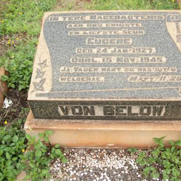 BELOW Eugene, von 1927-1945