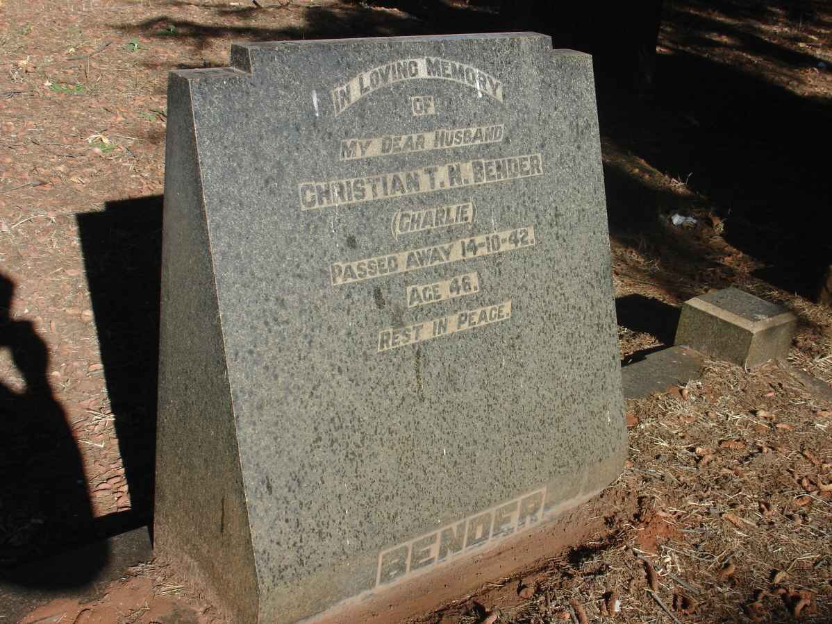 BENDER Christian T.N. -1942