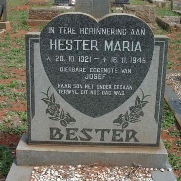 BESTER Hester Maria 1921-1945