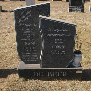 BEER Corrie, de 1946-2004 &amp; Maré 1944-2001