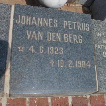 BERG Johannes Petrus, van den 1923-1984