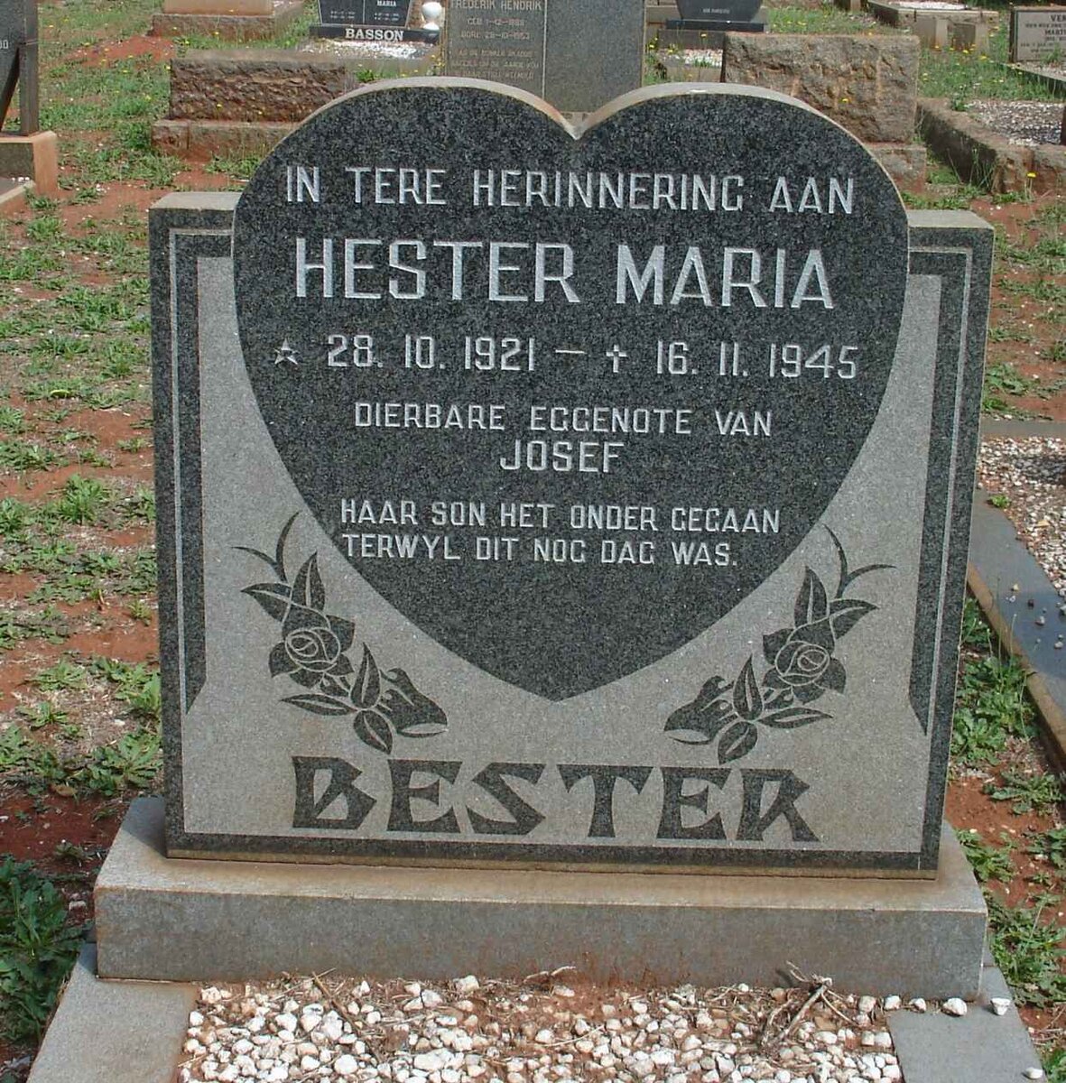 BESTER Hester Maria 1921-1945