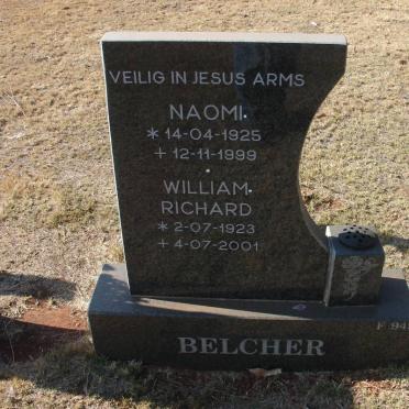 BELCHER William Richard 1923-2001 &amp; Naomi 1925-1999