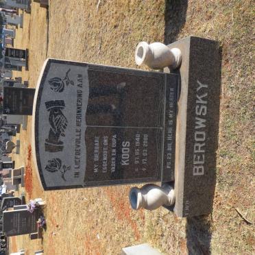 BEROWSKY Koos 1940-2000