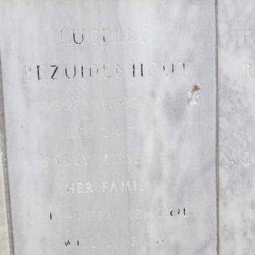 BEZUIDENHOUT Lucelle 1952-1991