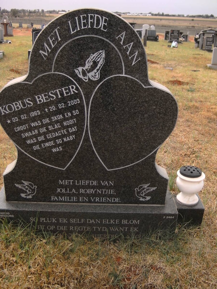 BESTER Kobus 1963-2003