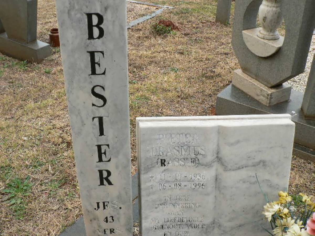 BESTER Pieter Erasmus 1936-1996