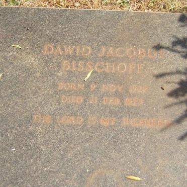 BISSHOFF Dawid Jacobus 1922-1975