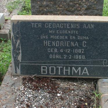 BOTHMA Hendriena C. 1887-1968