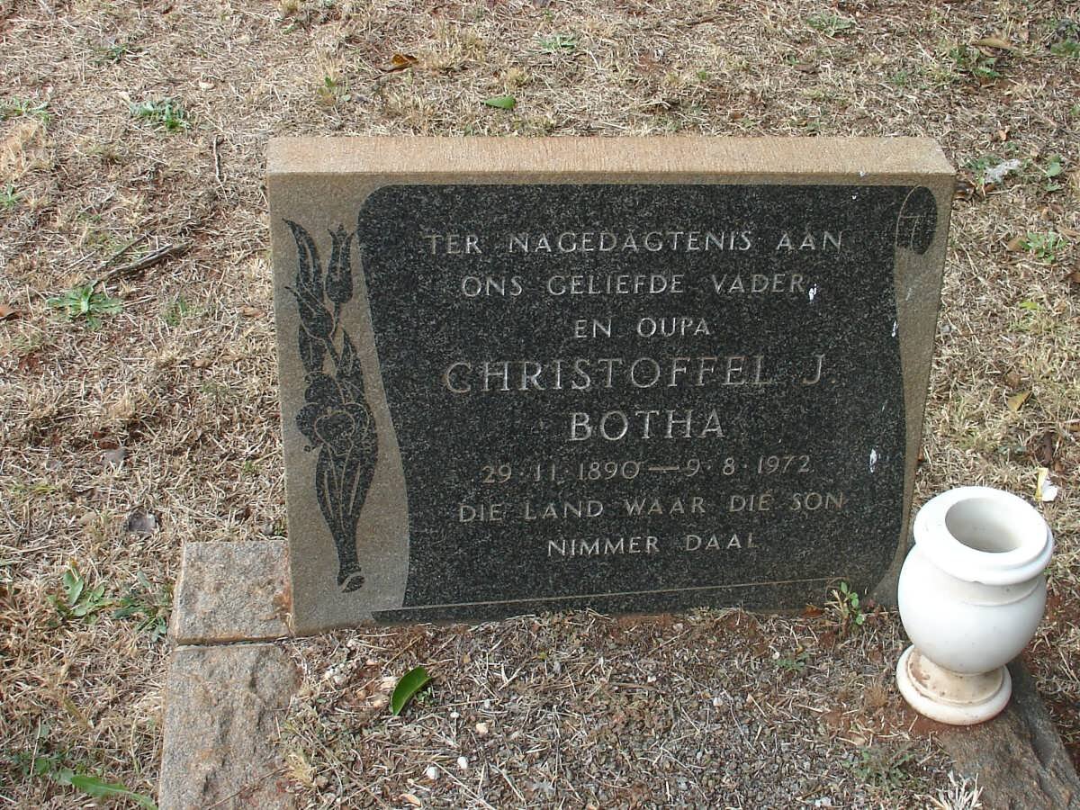 BOTHA Christoffel J. 1890-1972