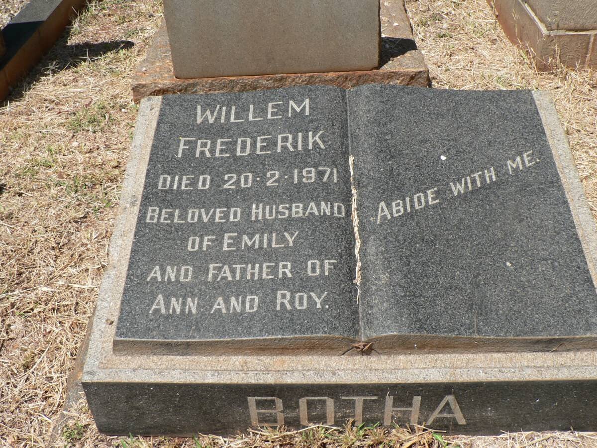 BOTHA Willem Frederik -1971