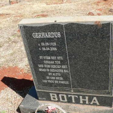 BOTHA Gerhardus 1929-2006