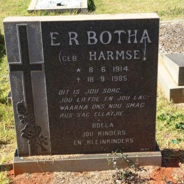 BOTHA E.R. nee HARMSE 1914-1985