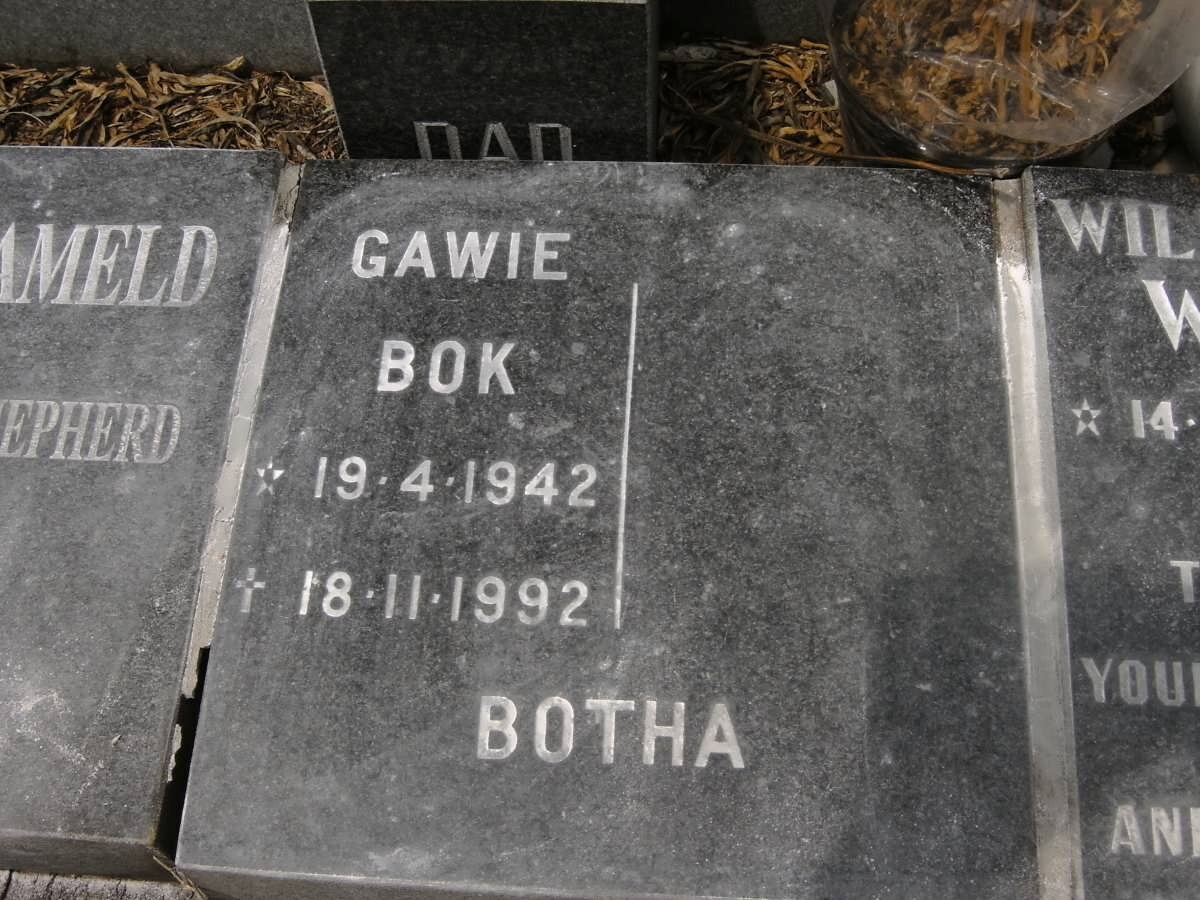 BOTHA Gawie 1942-1992