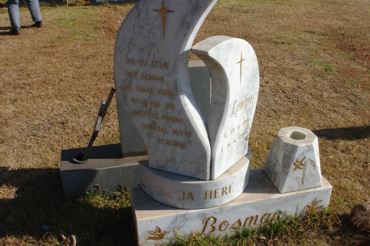 BOSMAN Lyntjie 1941-1994