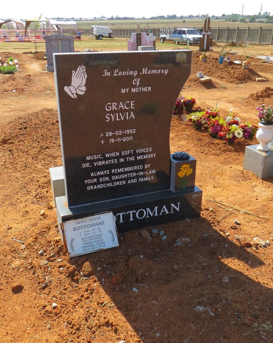 BOTTOMAN Grace Sylvia 1952-2011