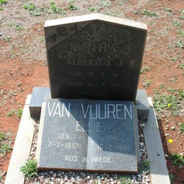 BOTHA Albertus J. 1931-1949 :: VAN VUUREN Elsie 1937-1981