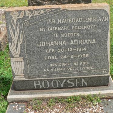 BOOYSEN Johanna Adriana 1914-1955