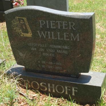 BOSHOFF Pieter Willem 1931-1993
