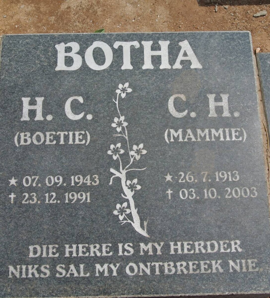 BOTHA C.H. 1913-2003 :: H.C. 1943-1991