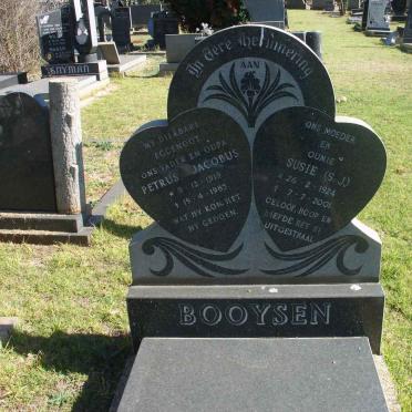 BOOYSEN Petrus Jacobus 1919-1985 &amp; S.J. 1924-2001