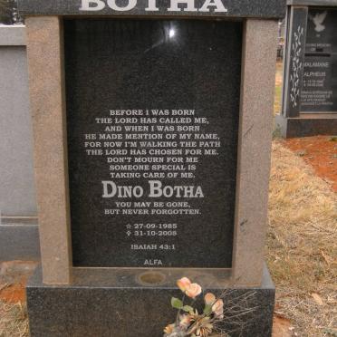 BOTHA Dino 1985-2008