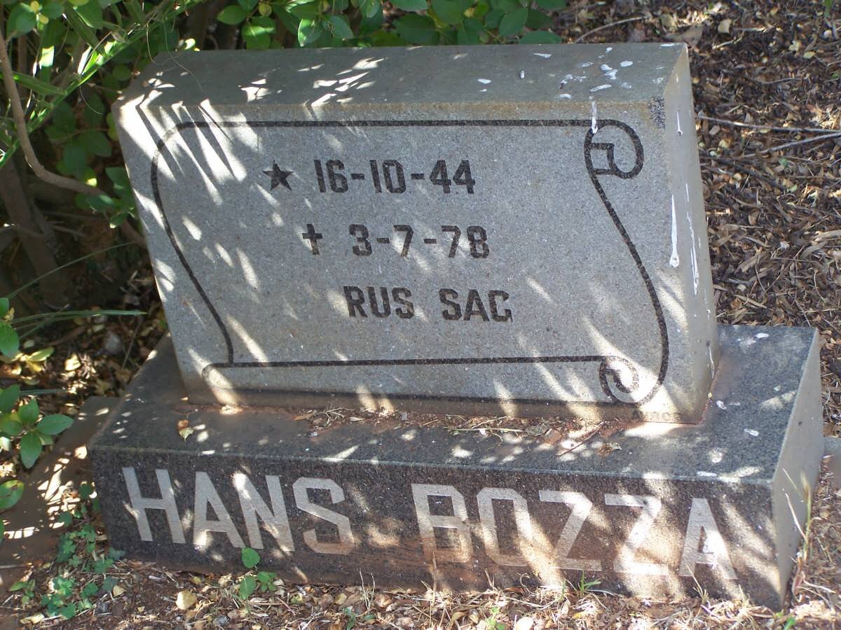 BOZZA Hans 1944-1978