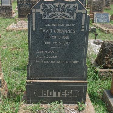 BOTES David Johannes 1868-1947