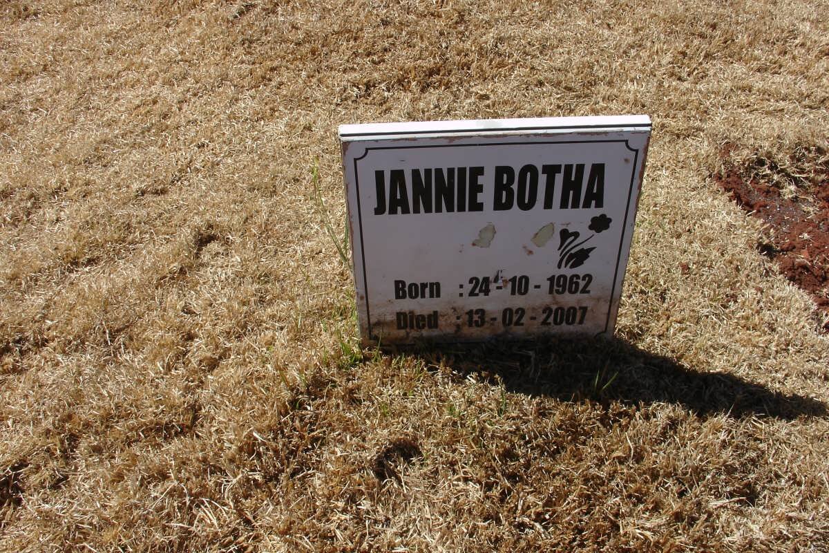 BOTHA Jannie 1962-2007