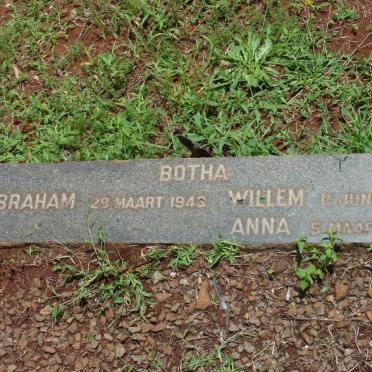 BOTHA Abraham -1943 :: BOTHA Willem -1947 :: BOTHA Anna -1946