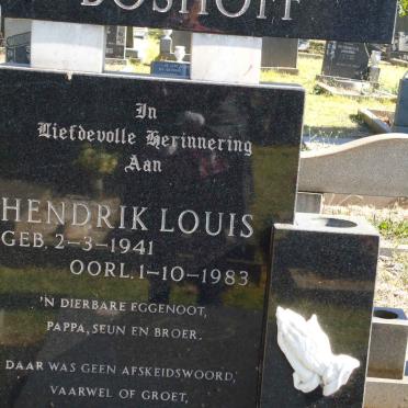 BOSHOFF Hendrik Louis 1941-1983