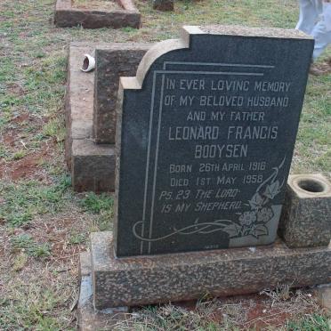 BOOYSEN Leonard Francis 1916-1958